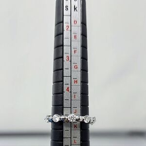 Moissanite Size 5 Eternity Band 925 Sterling Silver